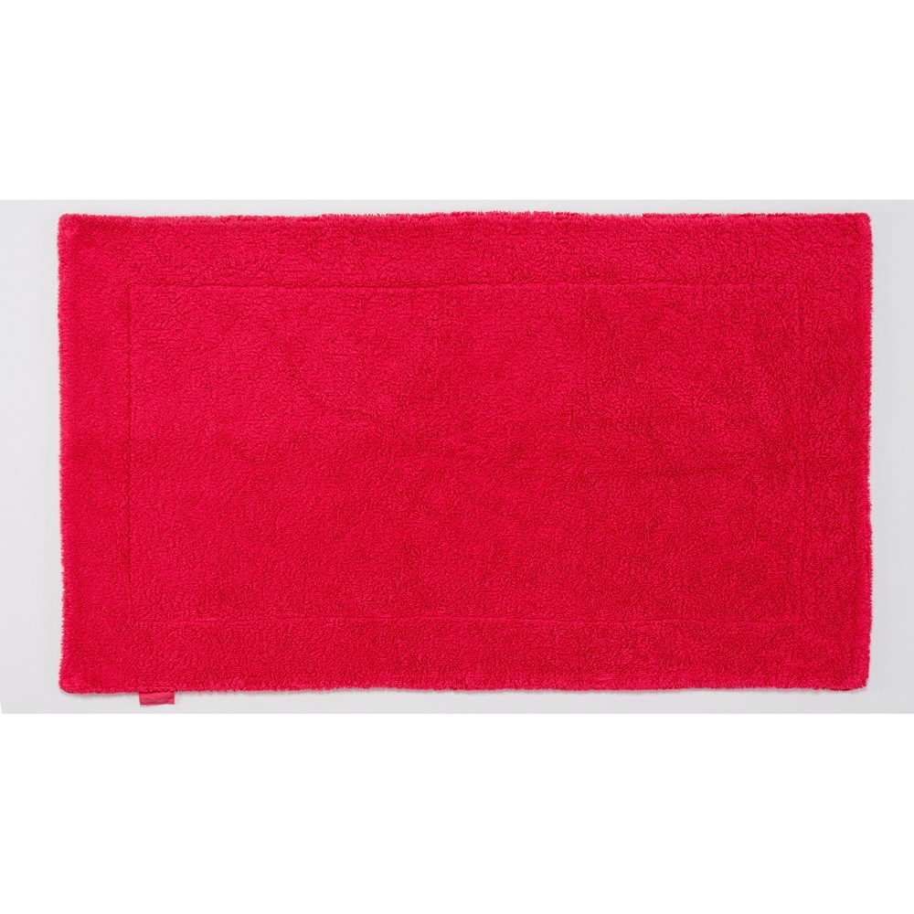 Double Bath Mat 579 by Designer Abyss & Habidecor in Viva Magenta Red